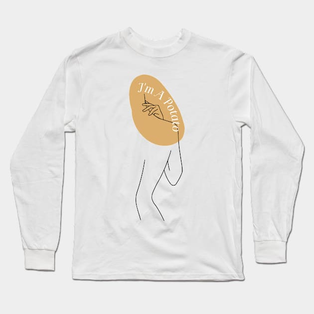 Minimalistic Design Long Sleeve T-Shirt by NadyaEsthetic